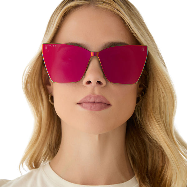 goldie - animal + red hot summer mirror sunglasses 5