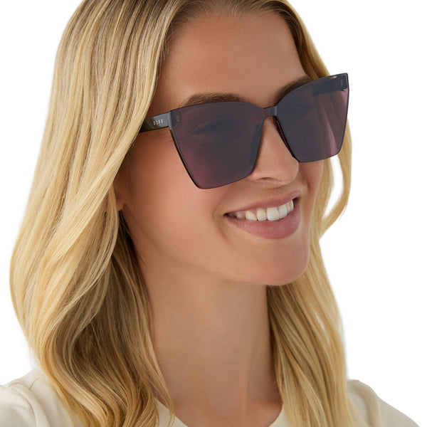 goldie - black + aubergine w silver flash sunglasses 7