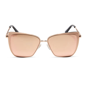 GRACE - GOLD + PEACH MIRROR SUNGLASSES