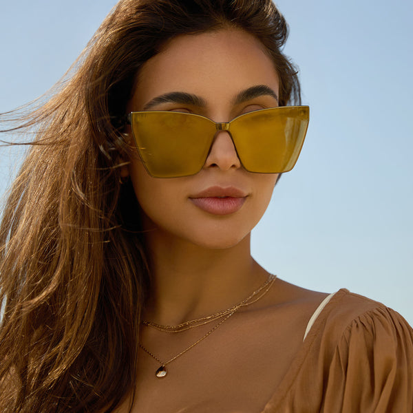 goldie - kombu + moss mirror sunglasses 1