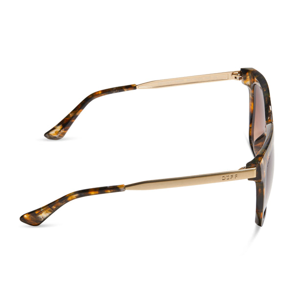 hailey - dunmor tortoise + brown gradient sunglasses 2