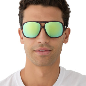 Hangtime Aviator Sunglasses | Tortoise & Turquoise Ice Mirror