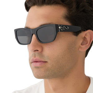 DIFF X Harry Potter Malfoy Sunglasses Black Frame with Grey Lenses J Harry Potter Malfoy Sunglasses | Black & Grey | DIFF Eyewear main image 2