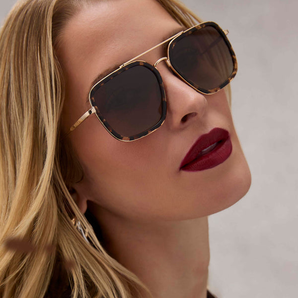 jordan - espresso tortoise + brown gradient + polarized sunglasses 5
