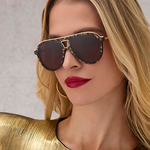 TOSCA III - GLITTER TORTOISE + BROWN GRADIENT SUNGLASSES