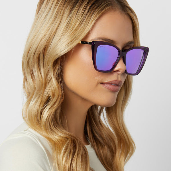 becky ii - posh purple crystal + purple mirror + polarized sunglasses 6