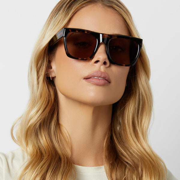 easton - espresso tortoise + brown sunglasses 1