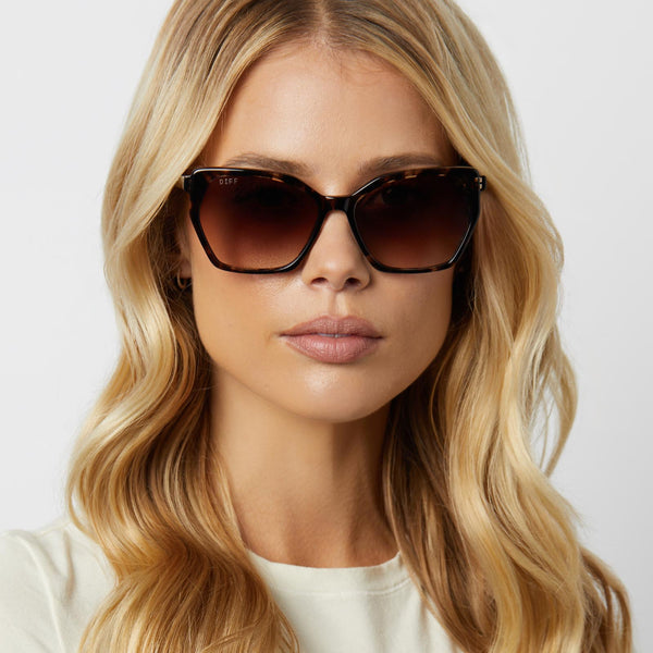vera - espresso tortoise + brown gradient + polarized sunglasses 5