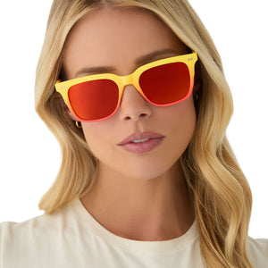 FANTASTIC FOUR - HUMAN TORCH™ + RADIANT YELLOW TO ORANGE FLAME FADE + BLAZING RED ORANGE MIRROR + POLARIZED SUNGLASSES