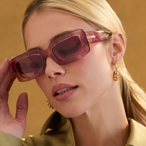 indy - fleur + wine gradient sunglasses 1