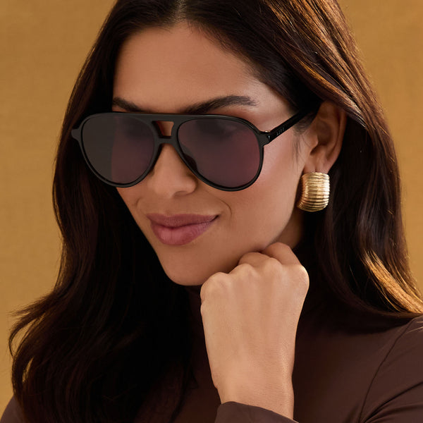 tosca ii - black + aubergine sunglasses 6