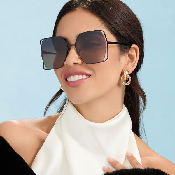 donna iv - black + twilight gradient + polarized sunglasses 5