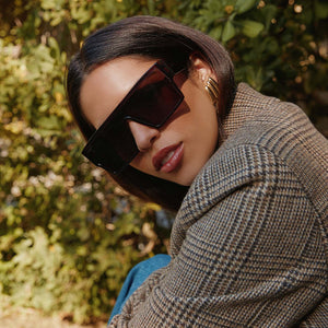 Electra Shield Sunglasses | Aubergine & Silver Flash | DIFF Eyewear