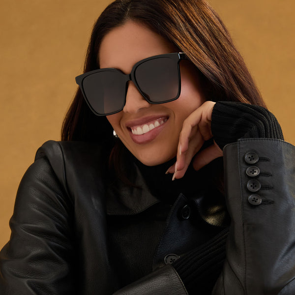 naomi - black + grey gradient + polarized sunglasses 1