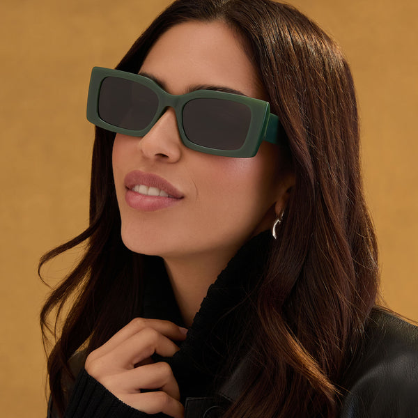 alessandra - alpine + grey + polarized sunglasses 5