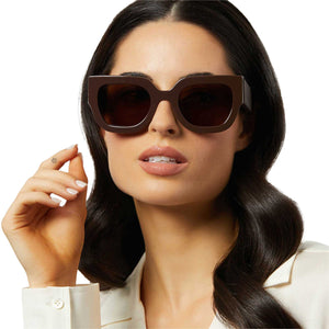 Maren Square Sunglasses | Truffle & Truffle Polarized | DIFF  display picture 2
