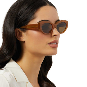 NEW! Rare Quay Get in Line Oversized caramel Sunglasses Quay After Hours - Tortoise Sunglasses - Brown Sunglasses  main image 4