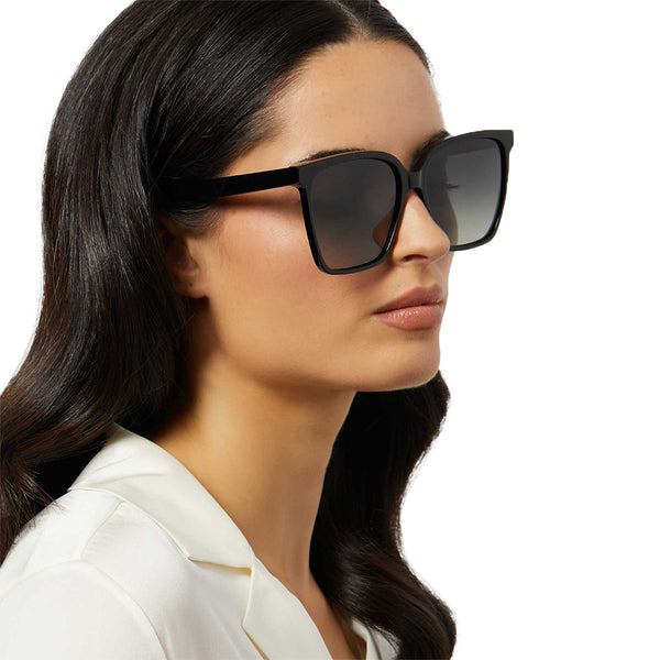naomi - black + grey gradient + polarized sunglasses 5