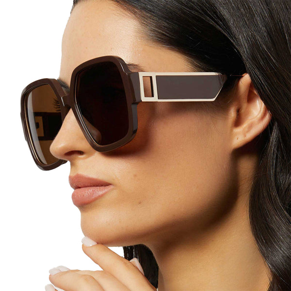 tina ii - truffle + truffle + polarized sunglasses 5