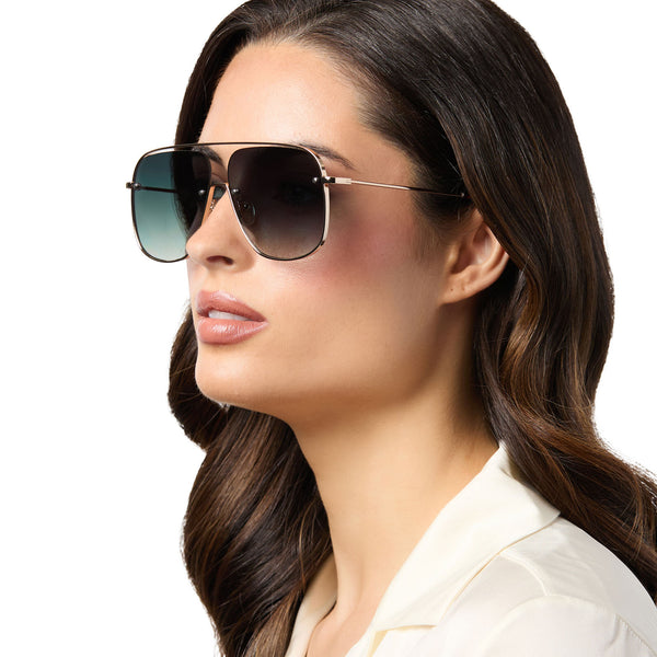cynthia - gold w rich tortoise temple tips + g15 gradient + polarized sunglasses 5