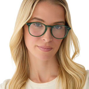 JAXSON - VINTAGE CRYSTAL + BLUE LIGHT TECHNOLOGY CLEAR GLASSES
