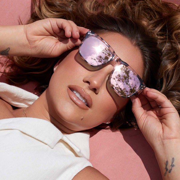 sicily - himalayan tortoise + taupe mirror sunglasses 1