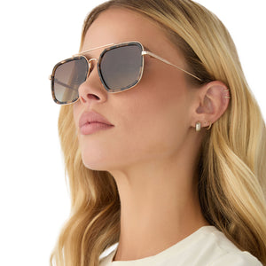 Jordan Women’s Tortoiseshell Polarized Square Sunglasses with Gold Double Bridge Amazon.com: DIFF Jordan Designer Oversized Navigator  main image 4