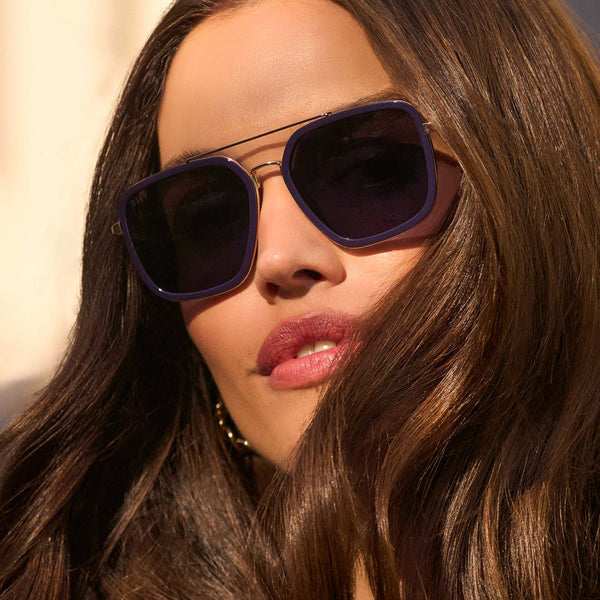 jordan - gold + royal temple tips + midnight + polarized sunglasses 5