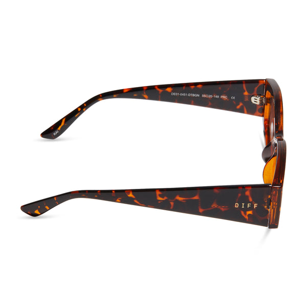 kai - dark tortoise + brown gradient sunglasses 2