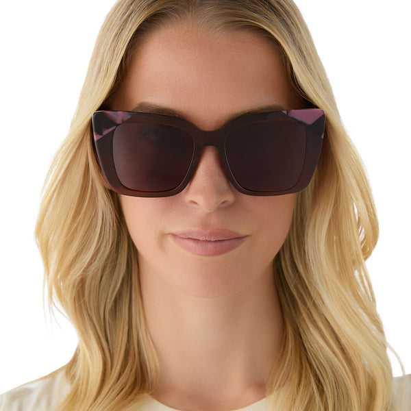 lizzy - whiskey + torino tortoise + brown sunglasses 5