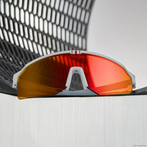 LUKE X-WING™ 2.0 - GALACTIC WHITE + RED ORANGE FIRE MIRROR + POLARIZED SUNGLASSES