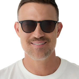 Maxwell XL Square Sunglasses | Black Tortoise & Brown Gradient