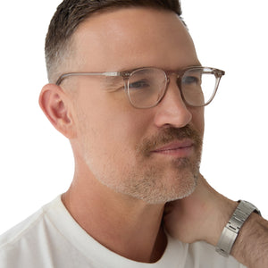 Maxwell Square Glasses | Vintage Crystal | Diff Eyewear display picture 3
