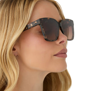 Meredith II Square Sunglasses | Espresso Tort & Brown | DIFF  display picture 1