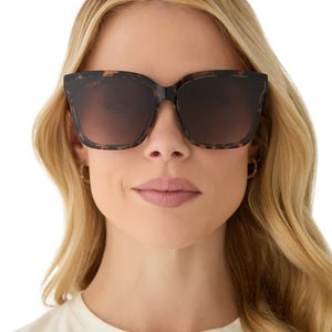 Meredith II Square Sunglasses | Espresso Tort & Brown | DIFF Eyewear