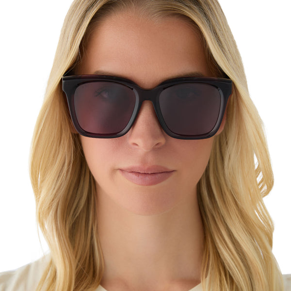 meredith - aubergine + aubergine + silver flash sunglasses 1