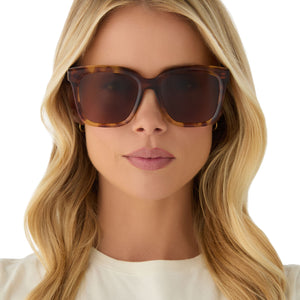 MEREDITH - BROWN FLEUR + BROWN SUNGLASSES