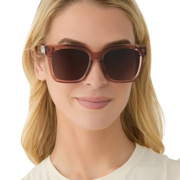 meredith - café ole + brown gradient + polarized sunglasses 1