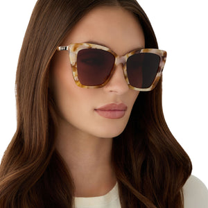 Becky II Cateye Sunglasses | Gilded Tort & Brown Gradient  display picture 1