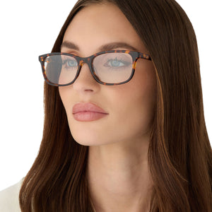 Bradford Rectangle Glasses | Rich Tort | DIFF Eyewear