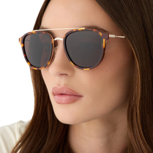 Camden Aviator Sunglasses | Rich Tort & Brown Polarized | DIFF Eyewear