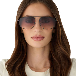Charley Navigator Sunglasses | Black & Twilight Gradient | DIFF
