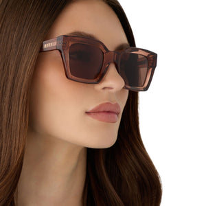 Greer Square Sunglasses | Café Ole & Brown | DIFF Eyewear