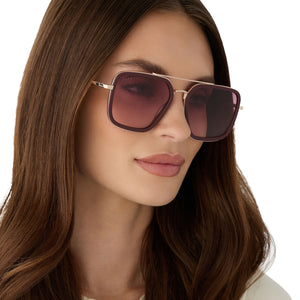 Jordan Navigator Sunglasses | Red & Burgundy Gradient | DIFF Eyewear
