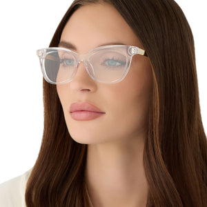 Sylvia Cateye Glasses | Crystal Clear | DIFF Eyewear