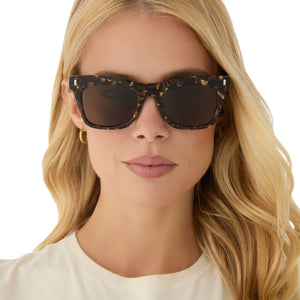 Diff Glitter Sunglasses Gia Sunglasses | Glitter Tort & Brown Gradient & Gold Flash  main image 4