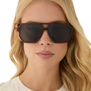 Cameron Navigator Sunglasses | Whiskey & Grey | DIFF Eyewear