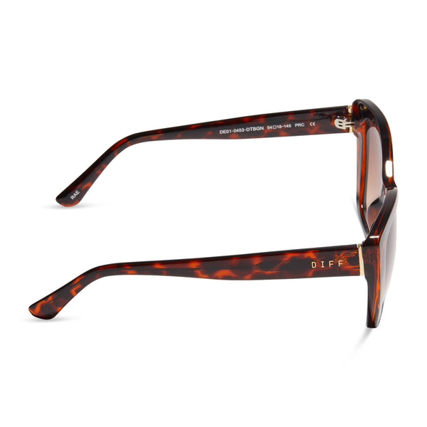rae - dark tortoise + brown gradient sunglasses 2