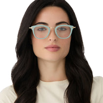 Rue Square Prescription Glasses | Steel Teal | Diff Eyewear