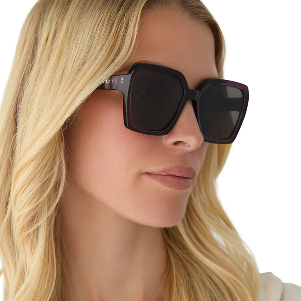sloane - aubergine + grey sunglasses 5